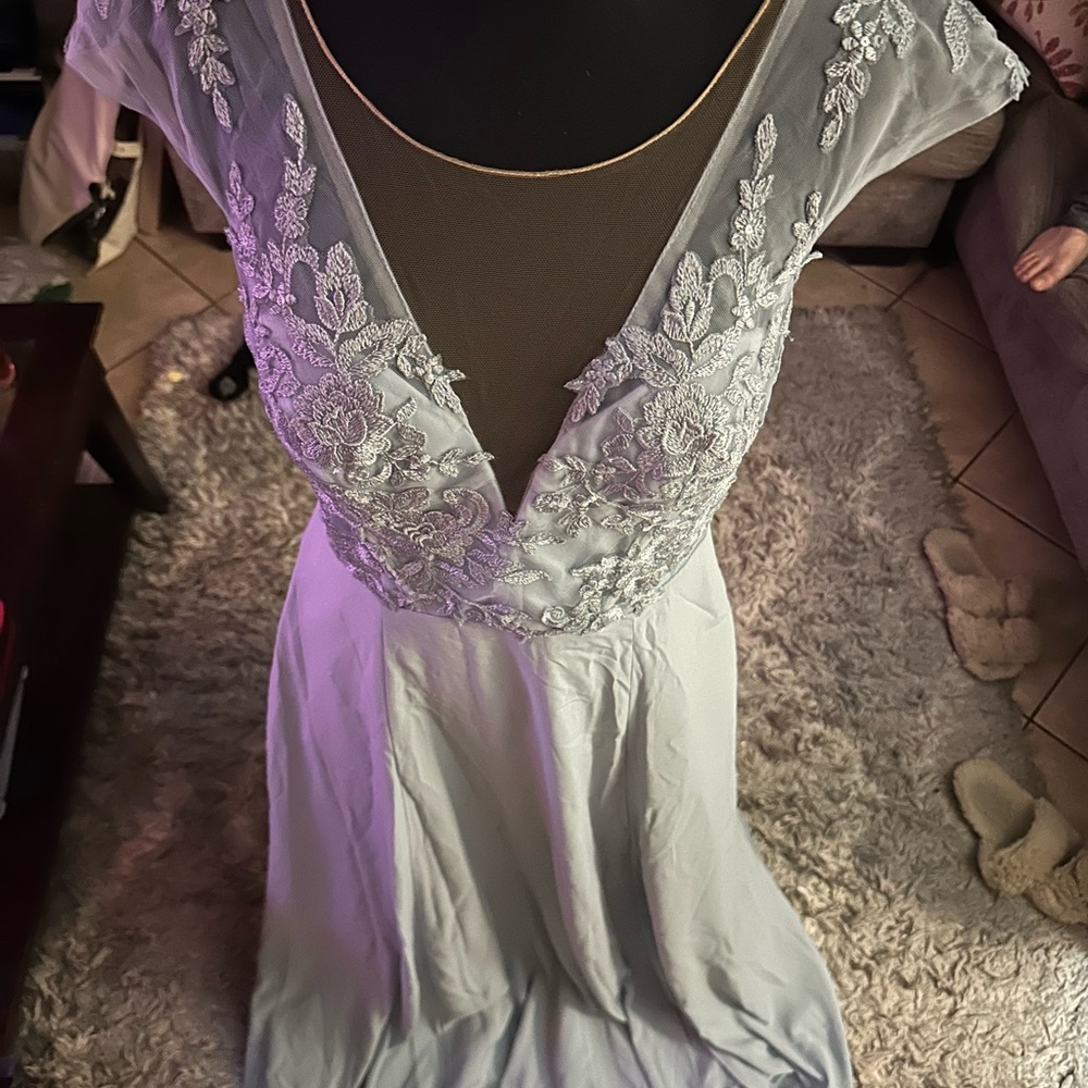 Elegant Light Blue Dress